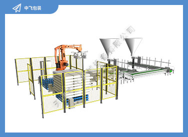 飼料碼垛自動(dòng)化集成_編織袋包裝自動(dòng)化